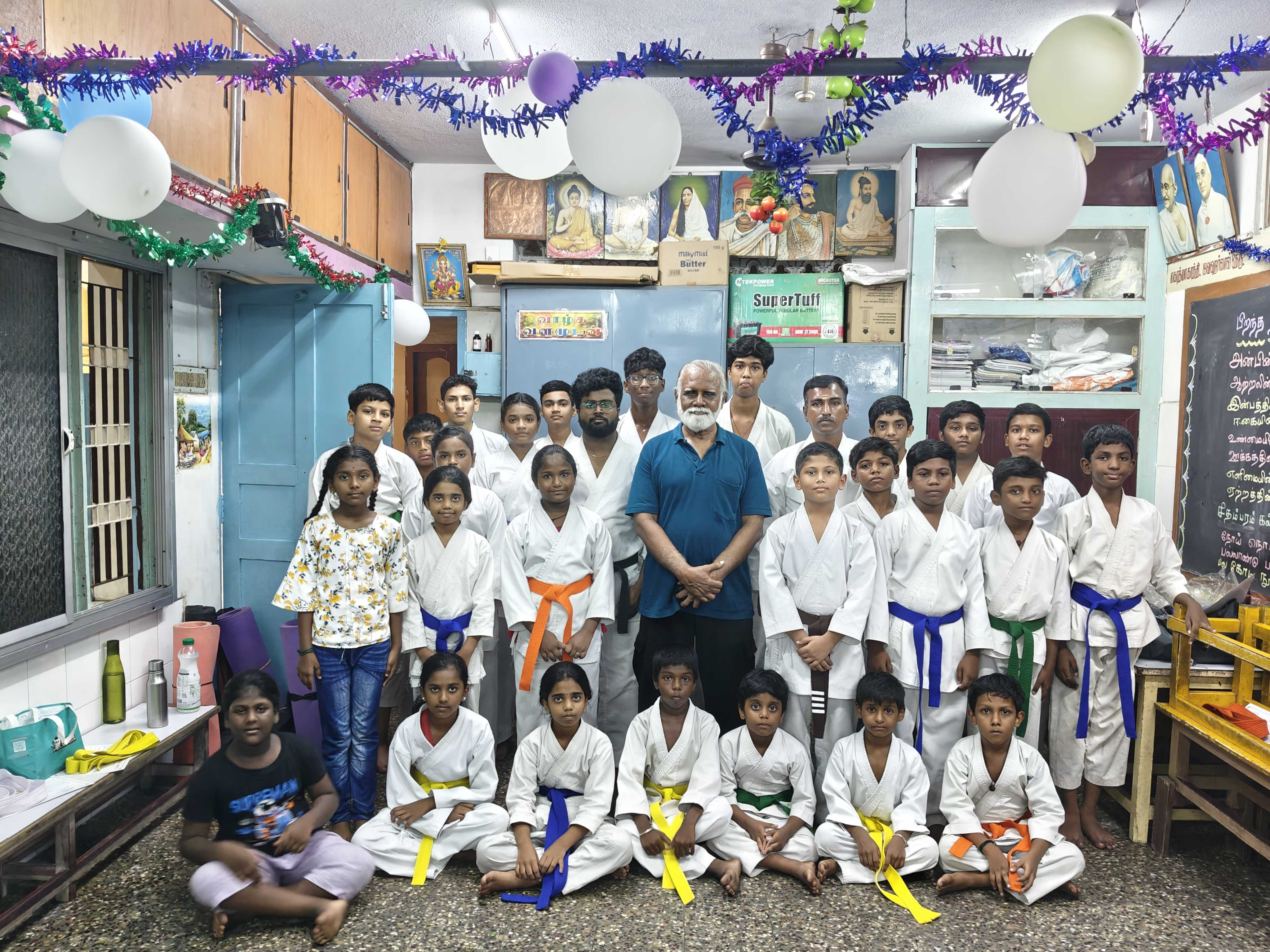Karate training session at SMA Chennai