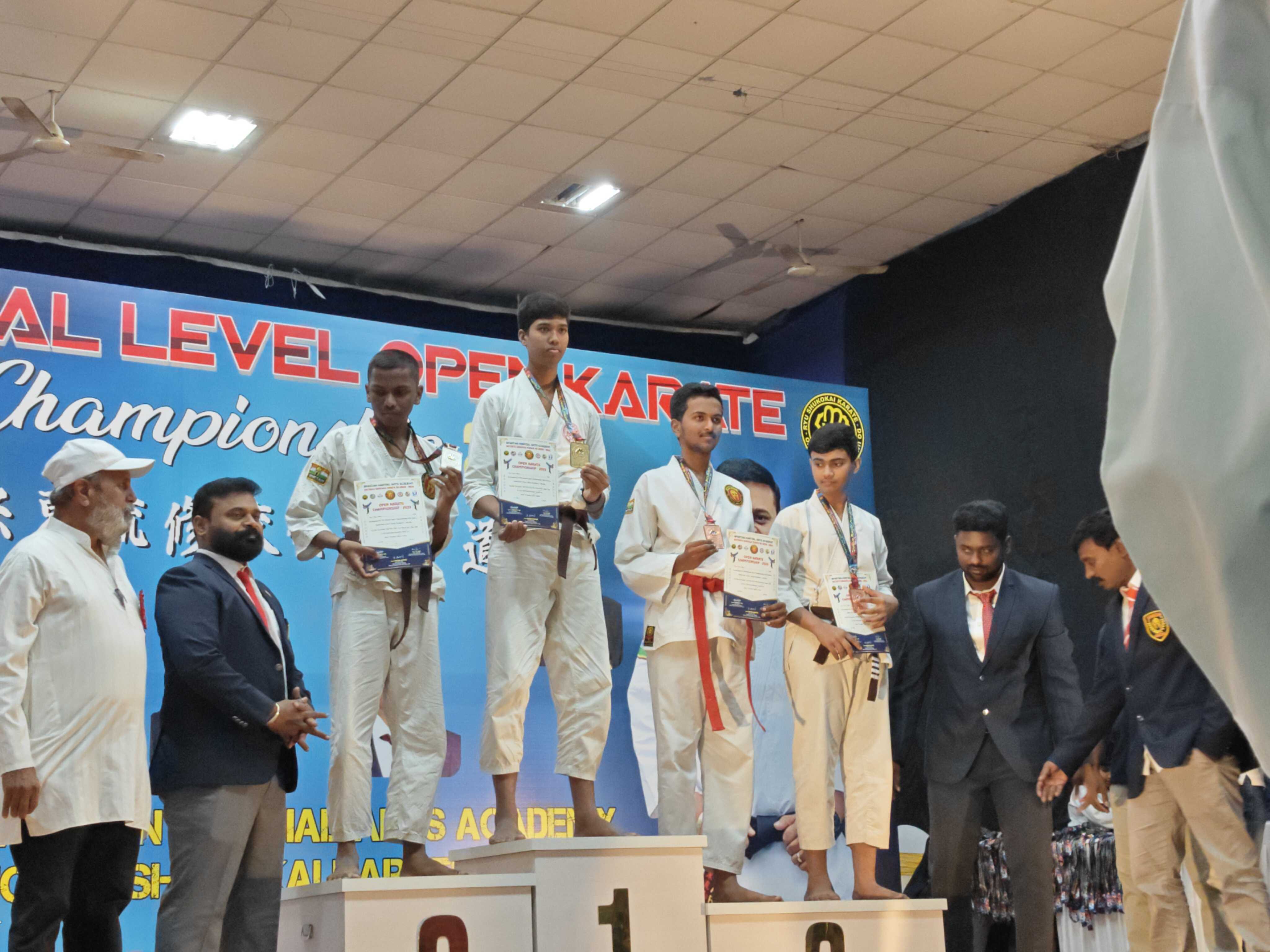 Traditional karate practice